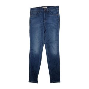 Madewell 10" High Rise Skinny Jeans Womens Size 29 Distressed Denim Blue